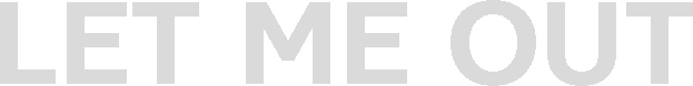 Логотип LET ME OUT | Выпустите меня