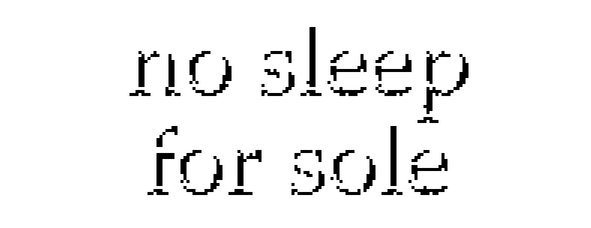 Логотип no sleep for sole