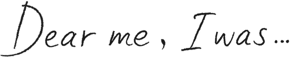 Логотип Dear me, I was...
