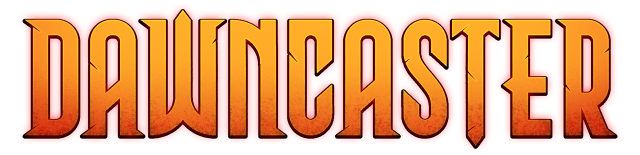 Логотип Dawncaster | The RPG Cardventure