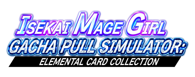 Логотип Isekai Mage Girl Gacha Pull Simulator: Elemental Card Collection