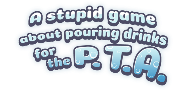 Логотип A stupid game about pouring drinks for the P.T.A.