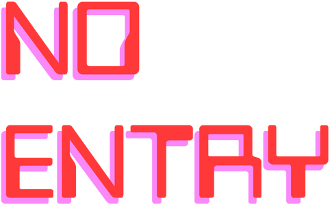 Логотип NO ENTRY