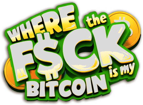 Логотип WHERE the F$CK is my BITCOIN