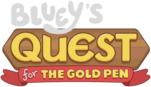 Логотип Bluey's Quest For The Gold Pen