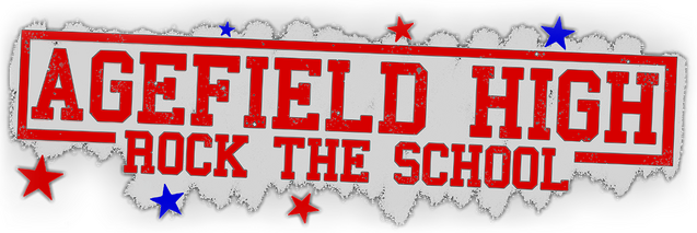 Логотип Agefield High: Rock the School