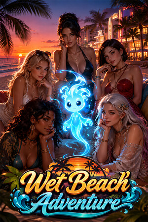 Wet beach adventure