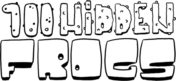 Логотип 100 hidden frogs