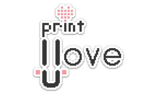 Логотип Print I Love U