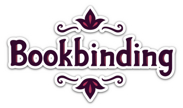 Логотип Bookbinding – Dark Cozy Sim