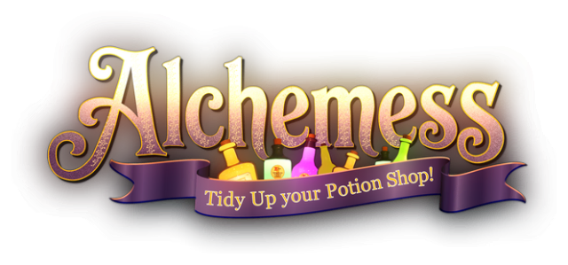 Логотип Alchemess: Tidy Up Your Potion Shop!