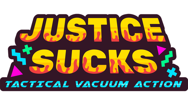 Логотип JUSTICE SUCKS: Tactical Vacuum Action