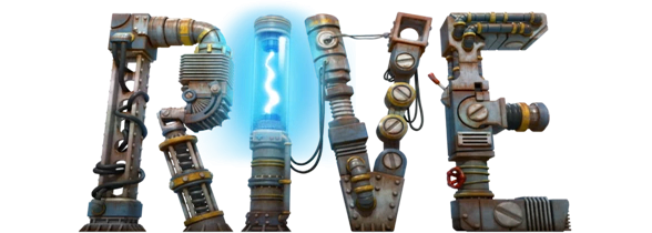 Логотип RIVE: Wreck, Hack, Die, Retry!